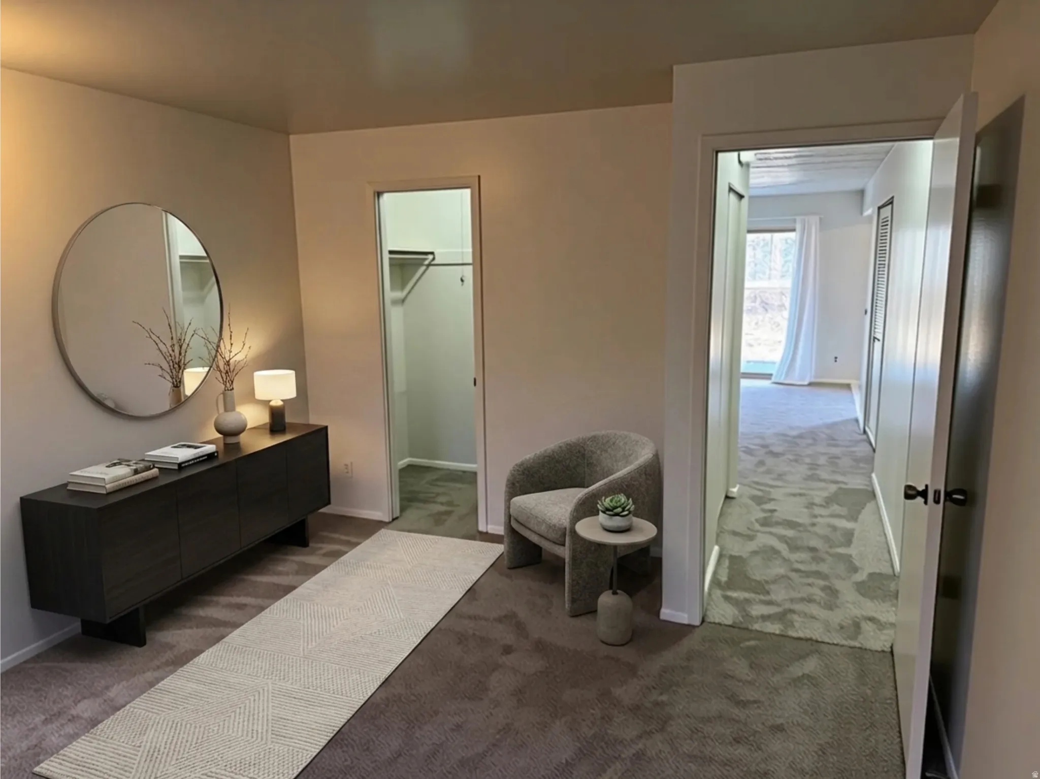 Home office AI generated furniture to show options & scale.