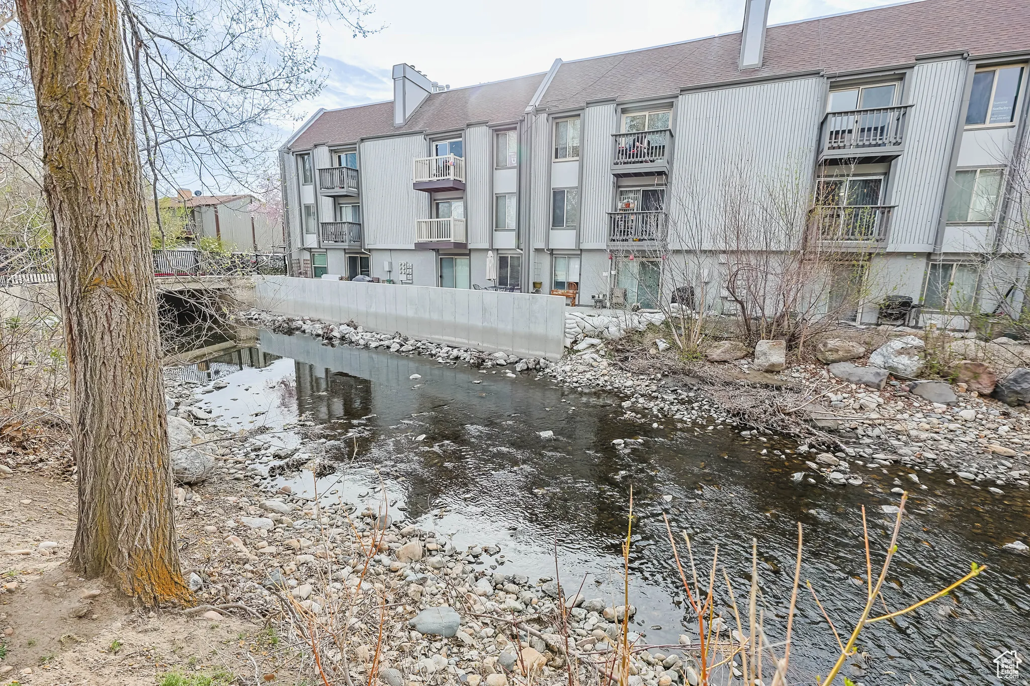 View of property's community with a water view