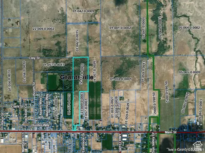 Map of property location with property boundaries highlighted