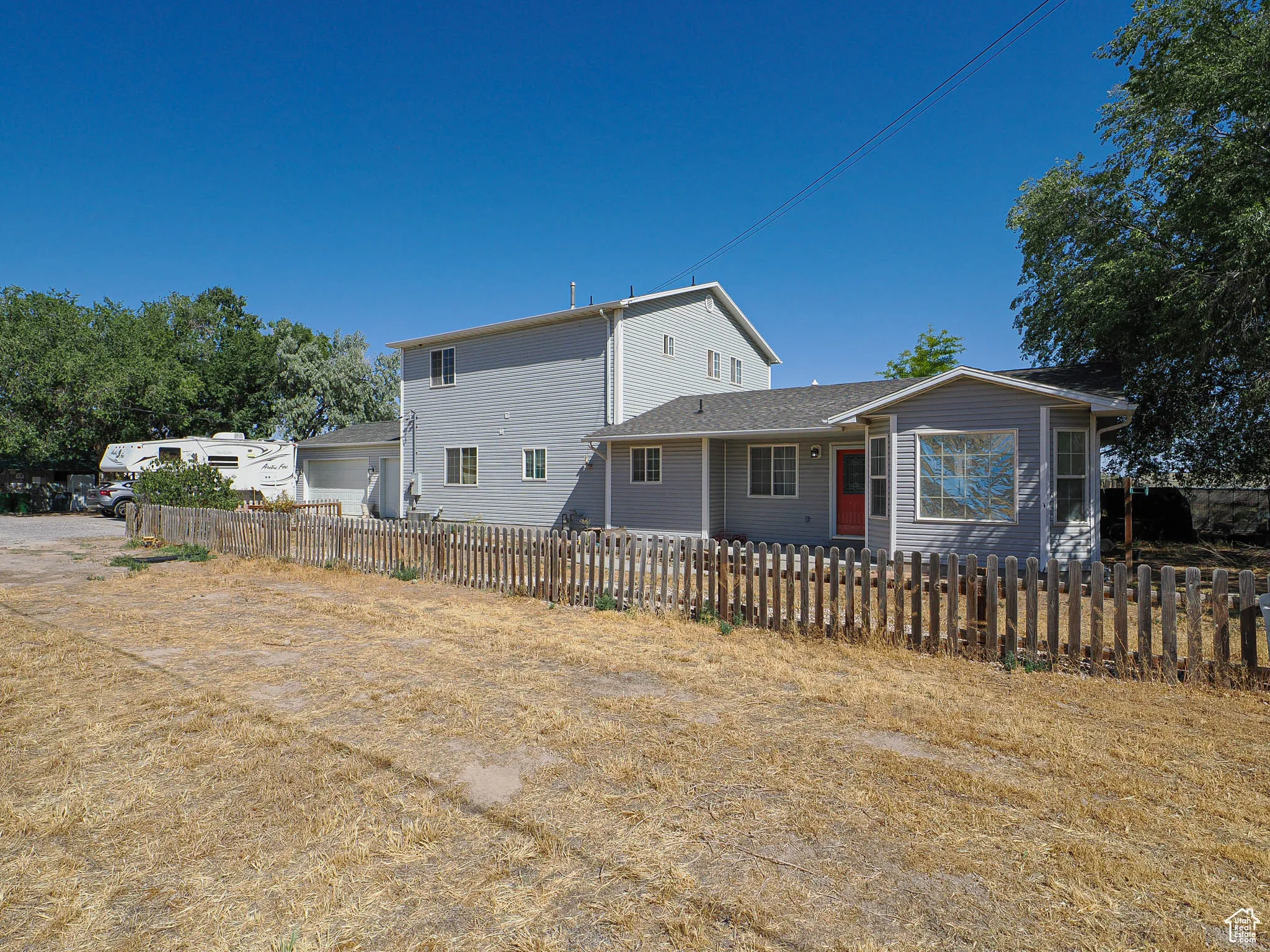 Rear view of house