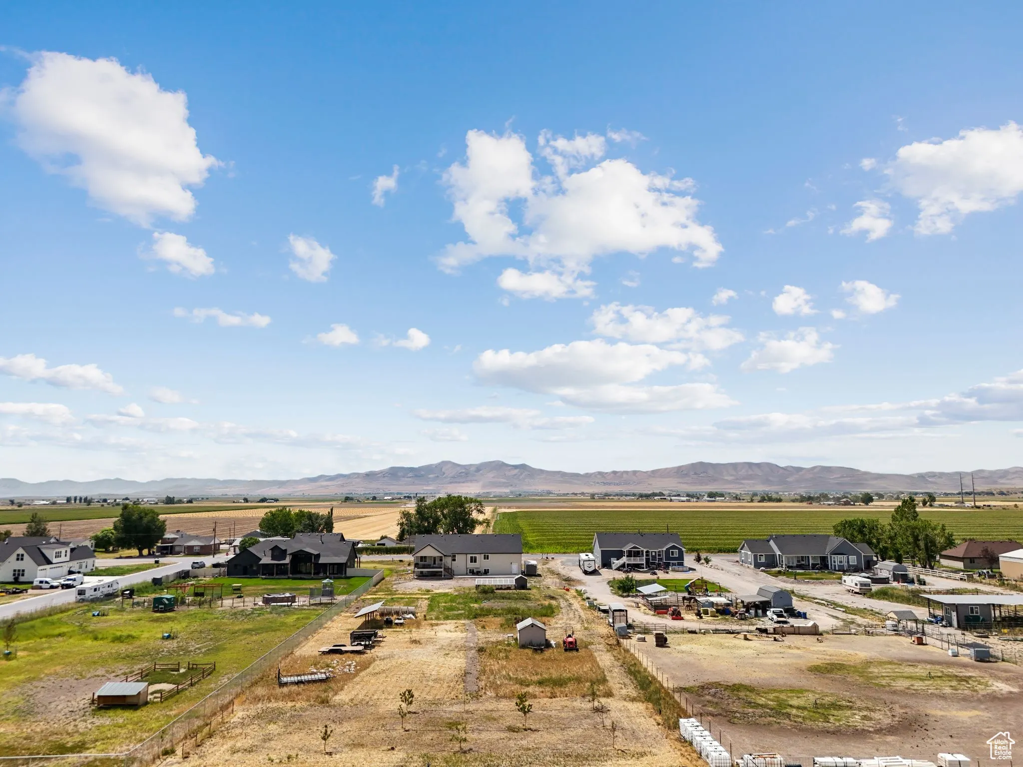 Mountain view featuring rural landscape