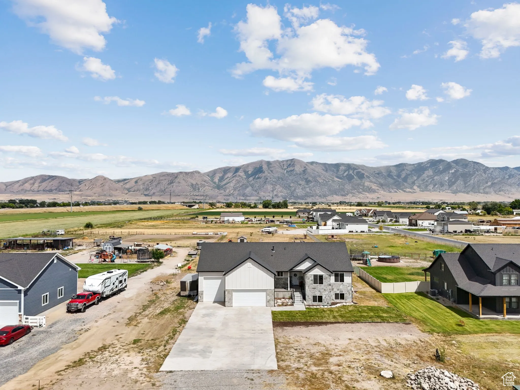 View of mountain background