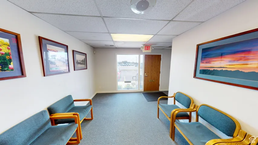 Lobby featuring a paneled ceiling
