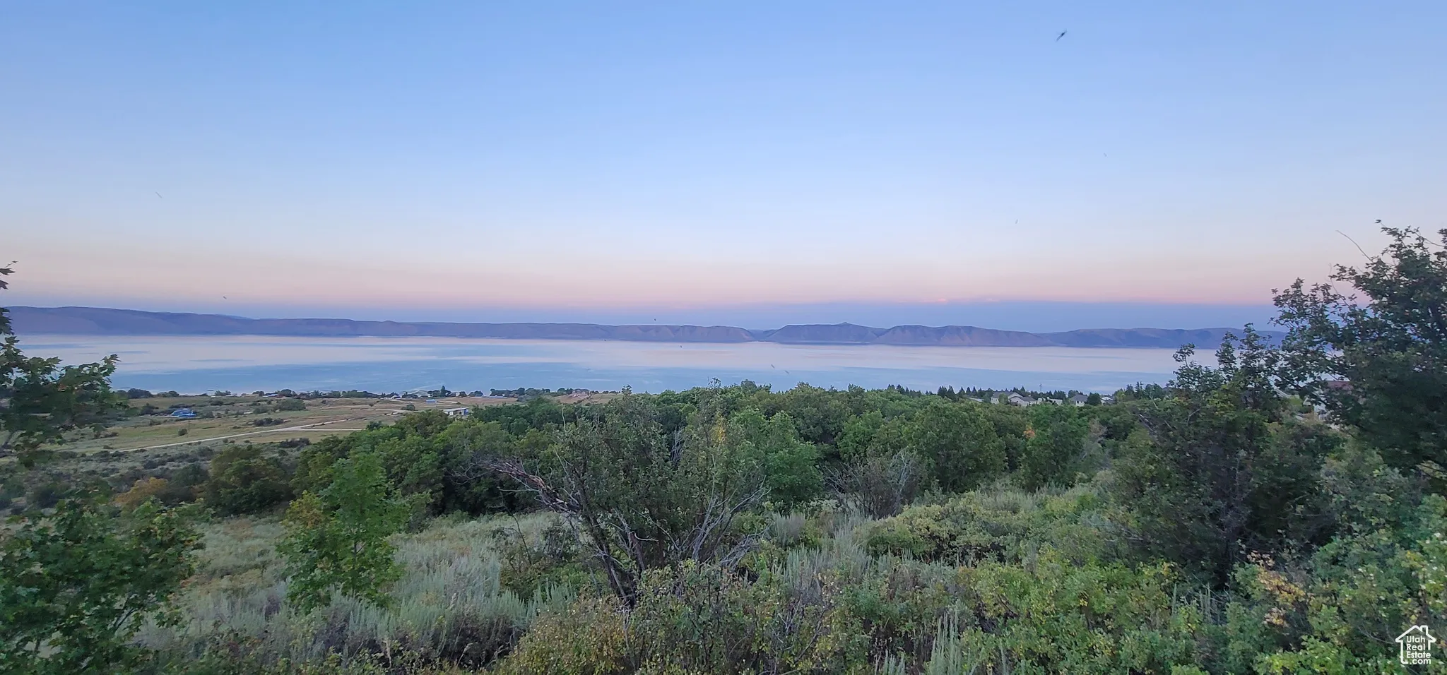 Water view with a mountain backdrop