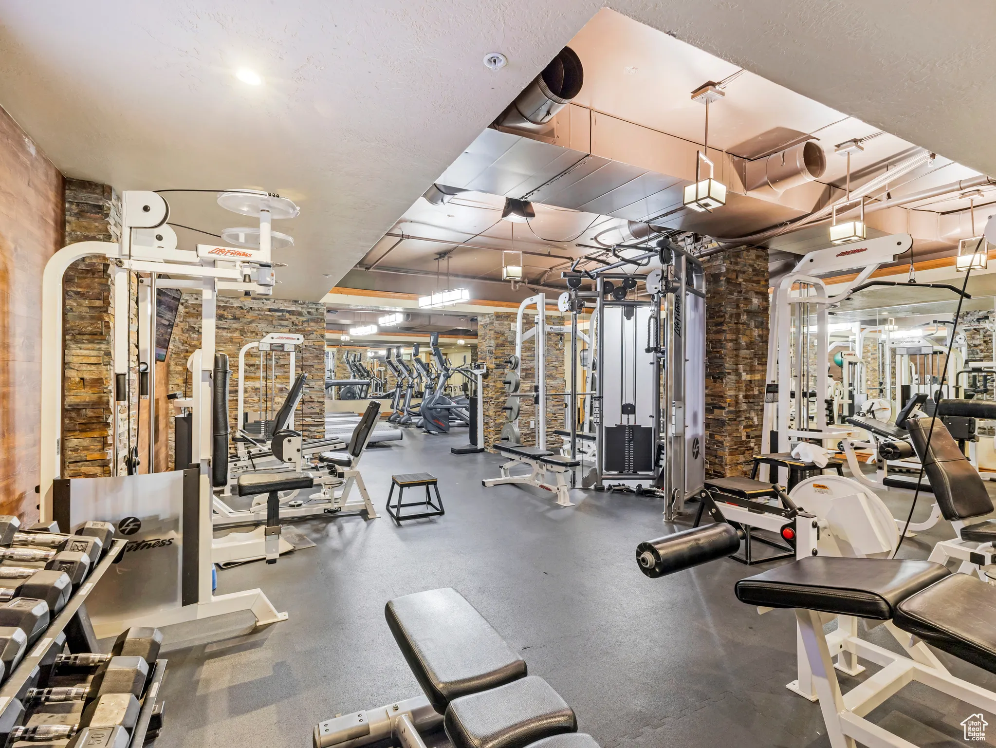 View of workout area