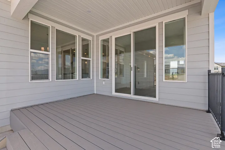 Covered Trex deck