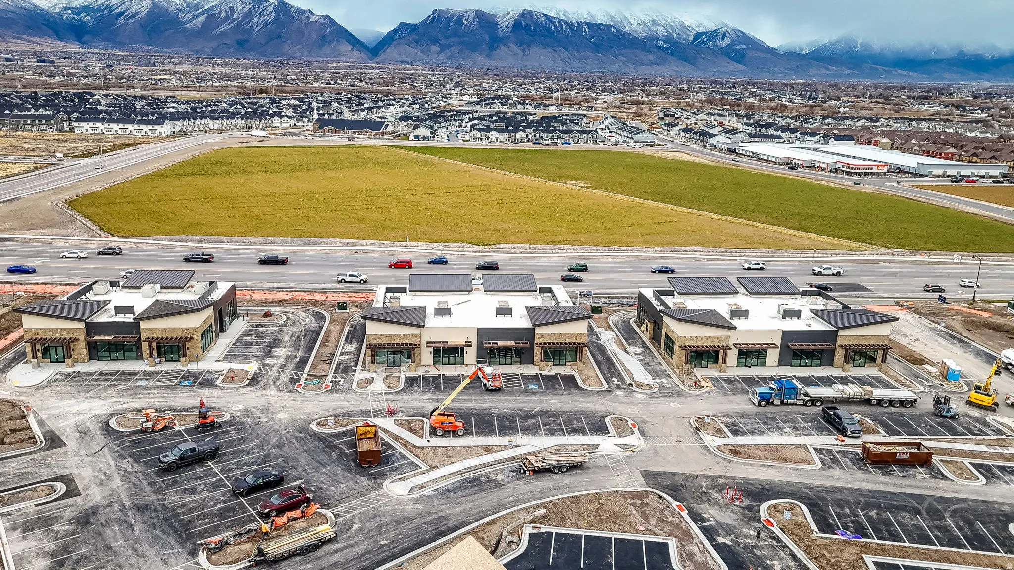 Bird's eye view of mountains