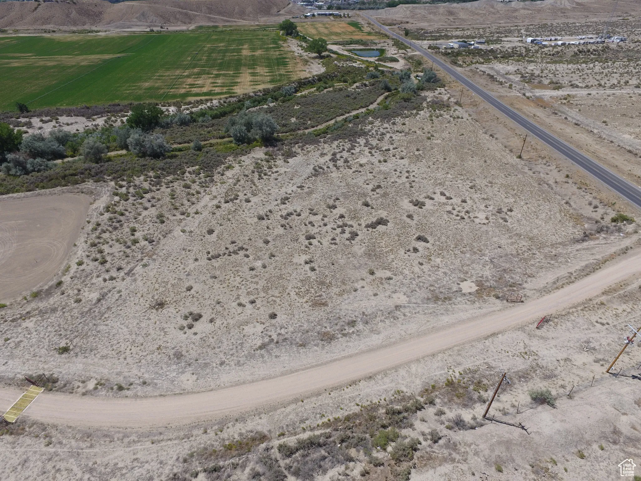 View of rural area with a mountain backdrop