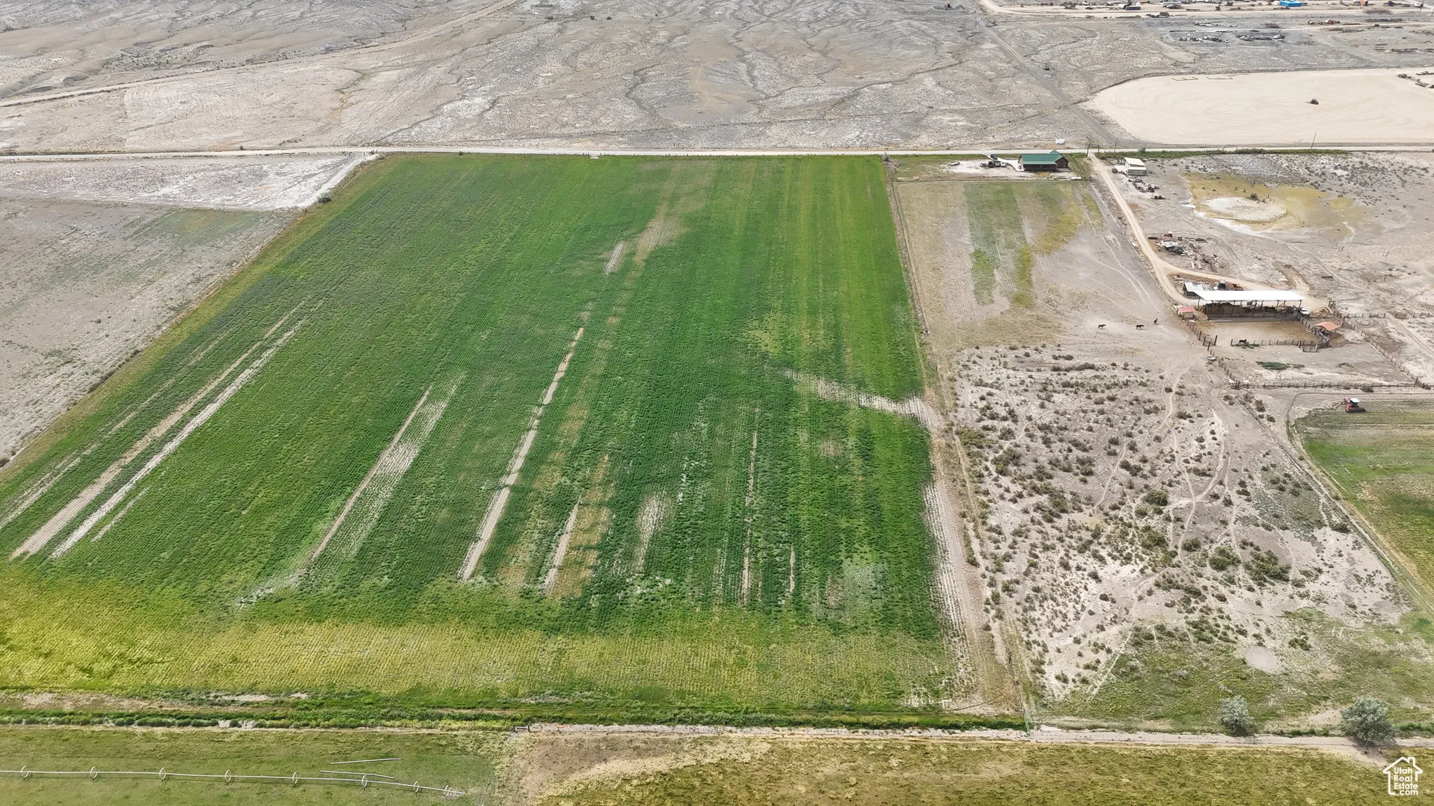 Aerial overview of property's location featuring rural landscape