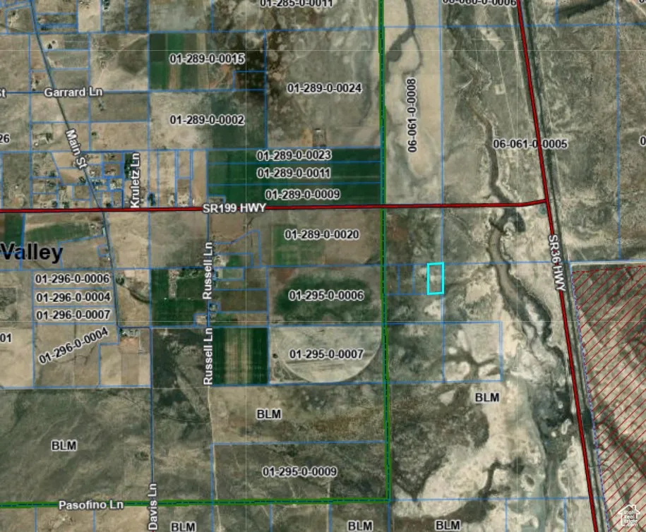 Map of property location with property boundaries highlighted