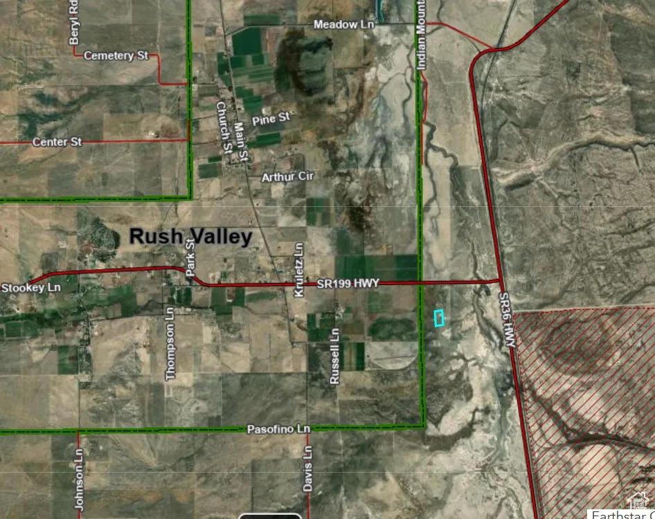 Map / location featuring property parcel outlined