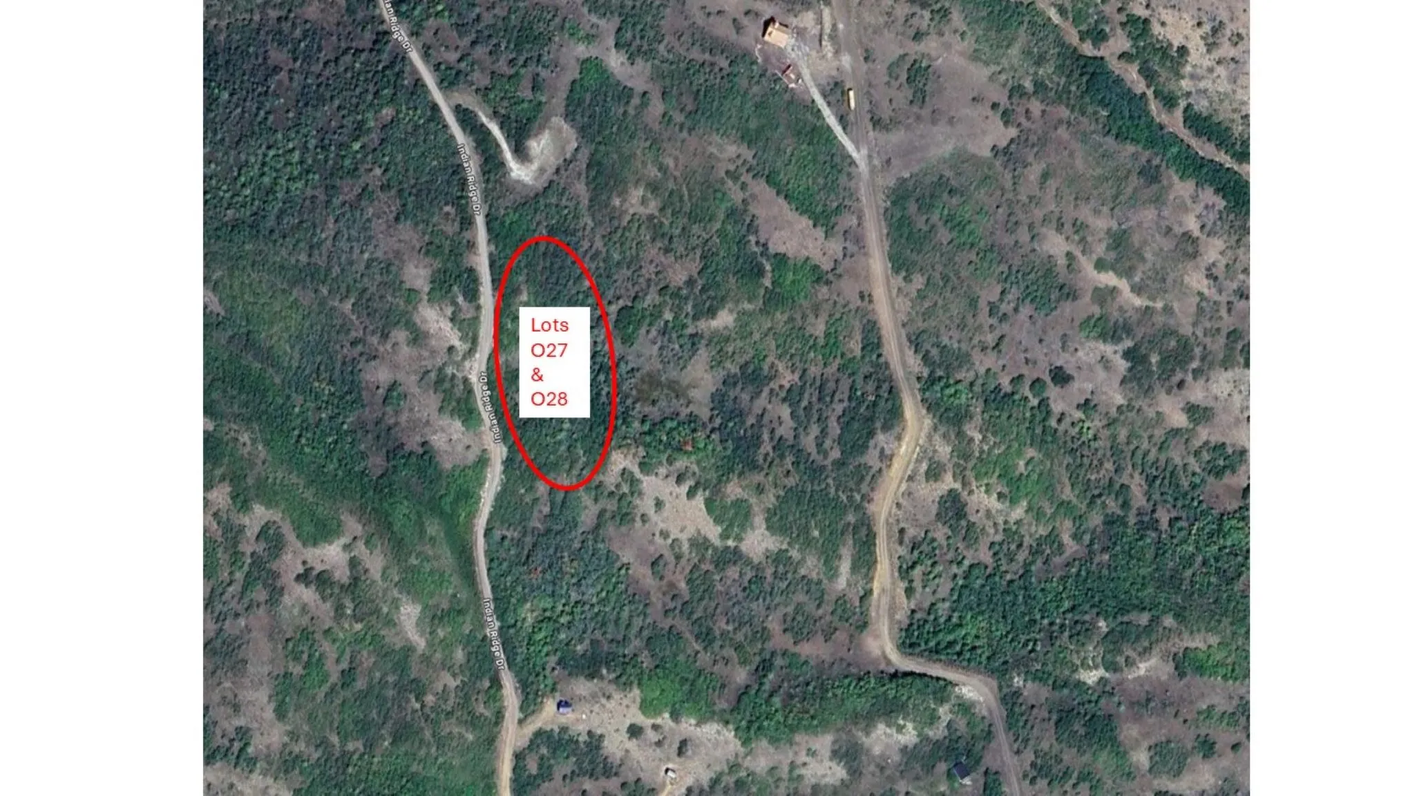 Aerial overview of property's location