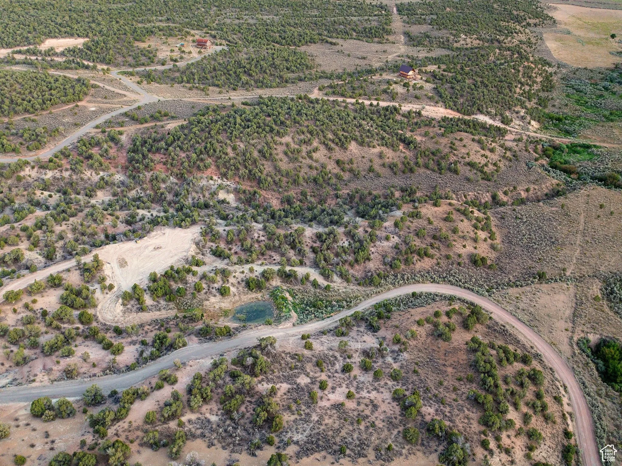 Aerial overview of property's location with a desert landscape and rural landscape