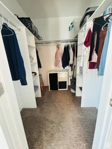 Spacious walk-in closet
