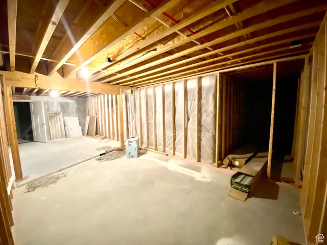 View of Big, fun family room ready to have sheet rock dropped.