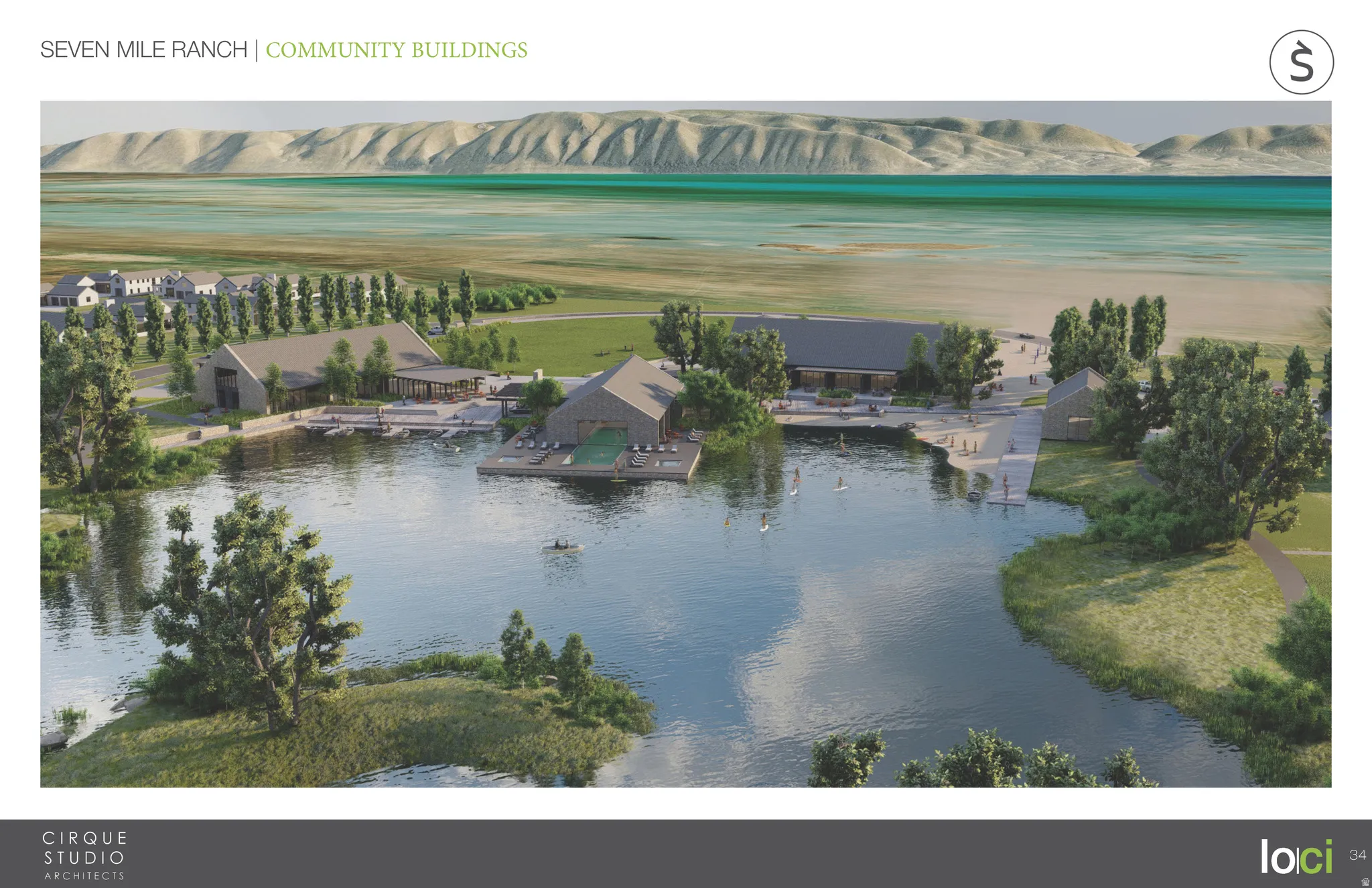 Water view with a mountainous background