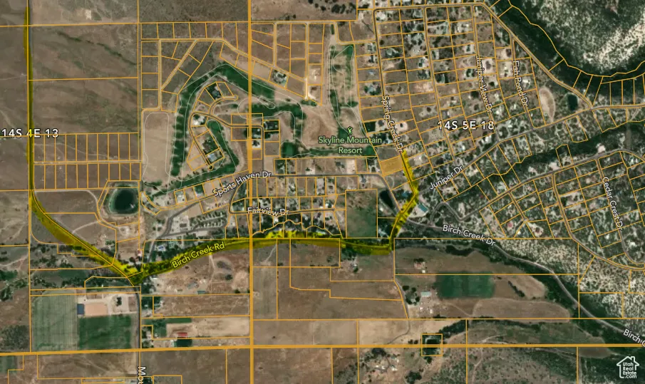 Map of property location featuring property parcel outlined