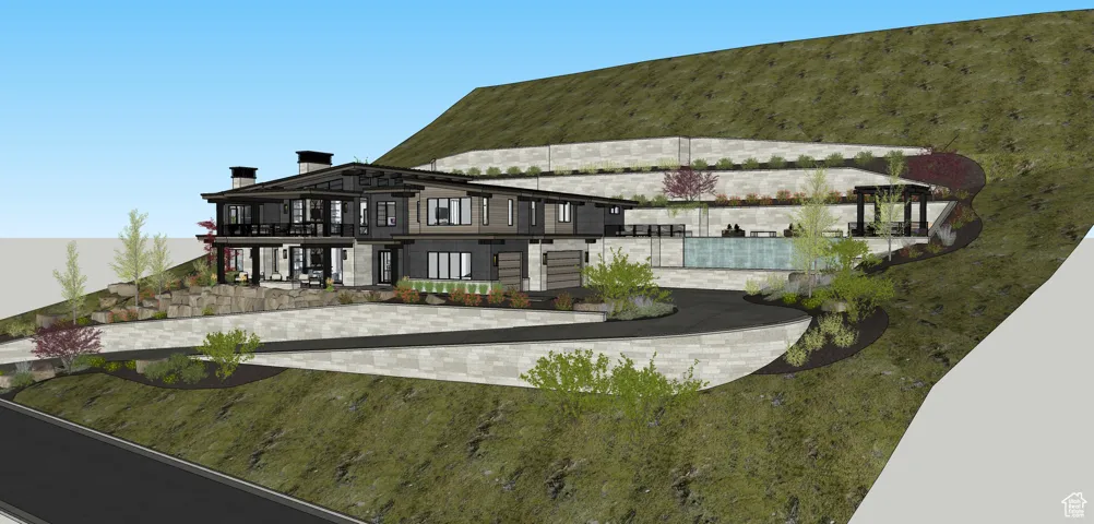 Model view of home on property