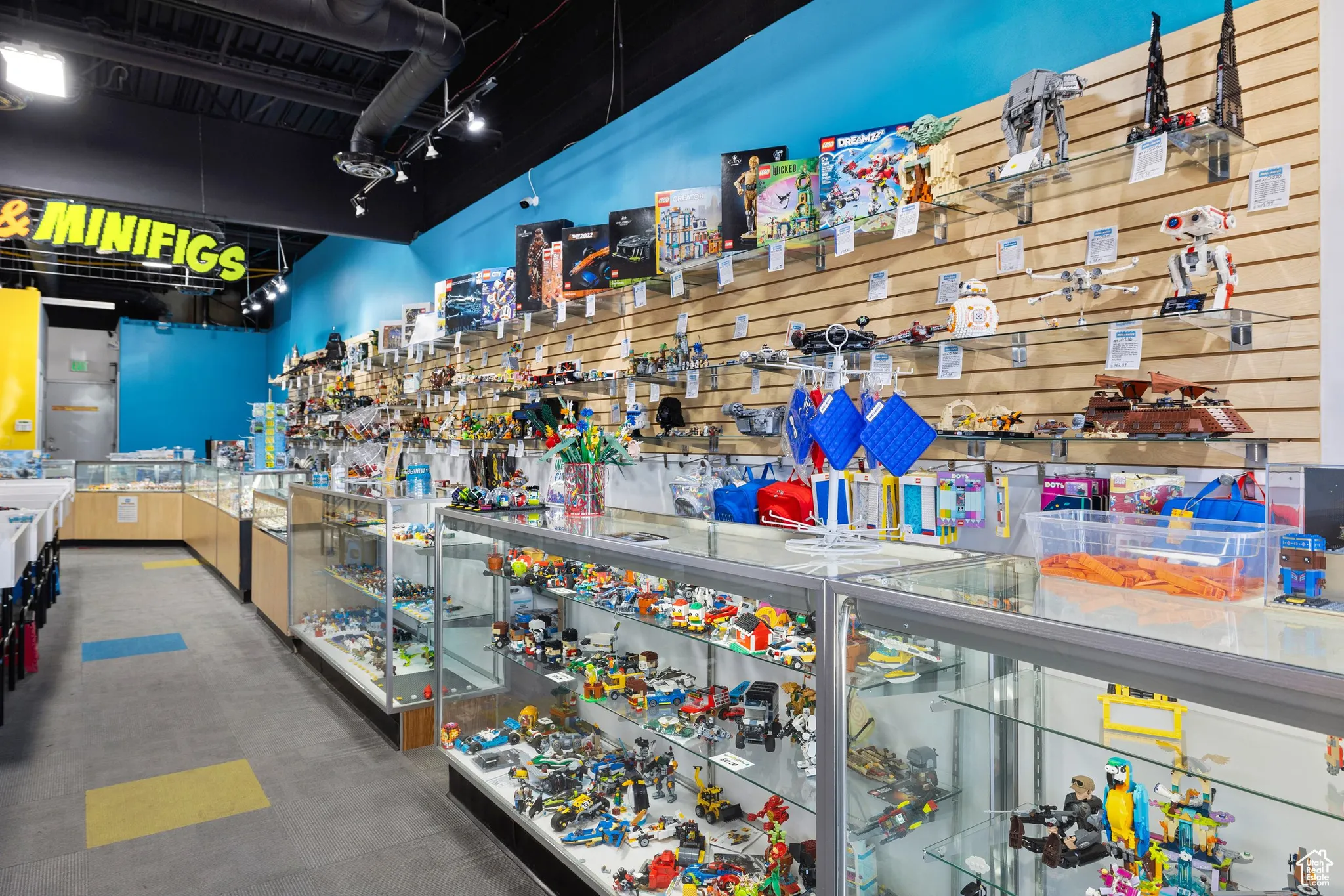 Bar featuring dark carpet