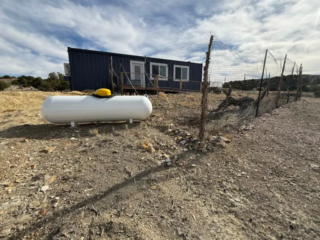 Exterior view of heating fuel tank