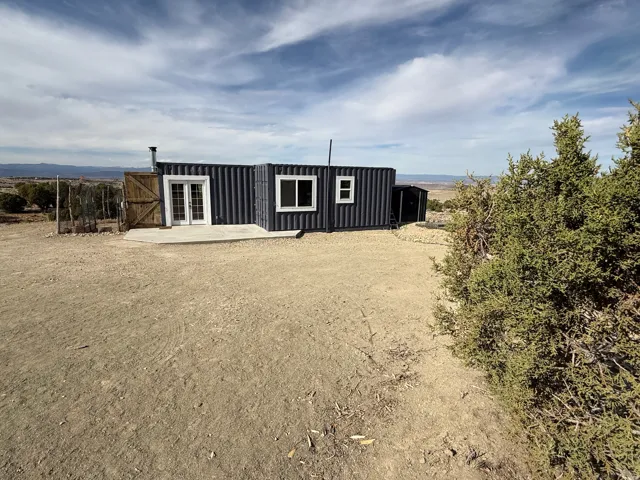 View of outdoor structure with french doors