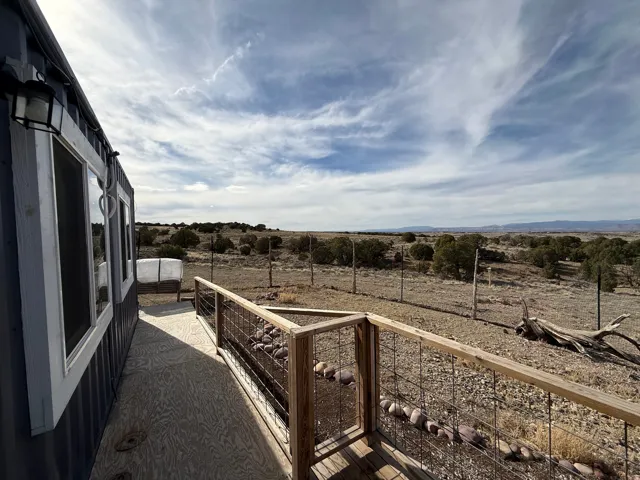 View of yard with a view of countryside