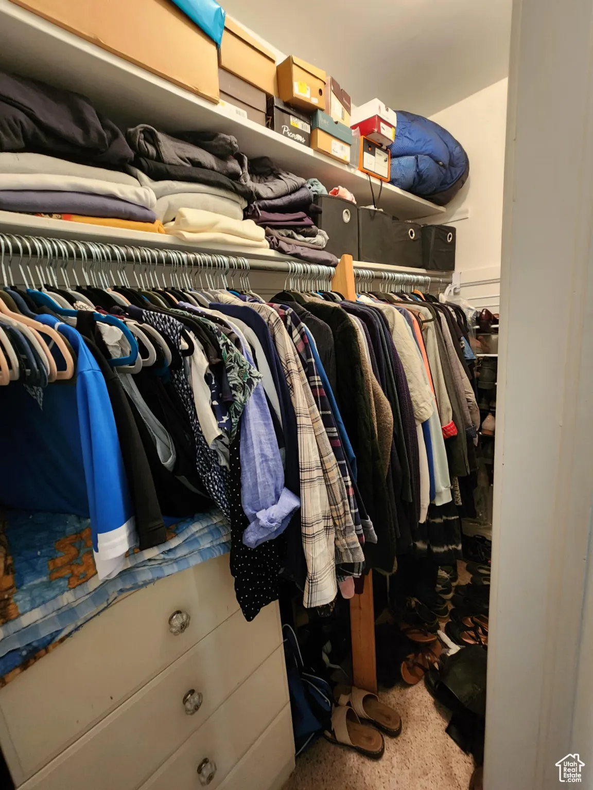 View of spacious closet