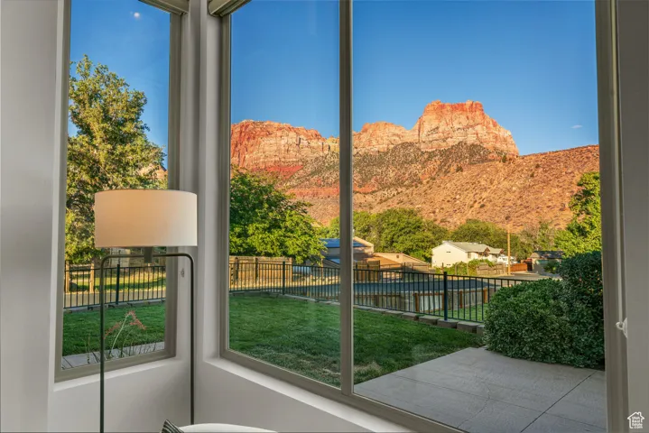 View of mountain background
