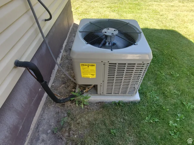 Exterior view of a central AC unit