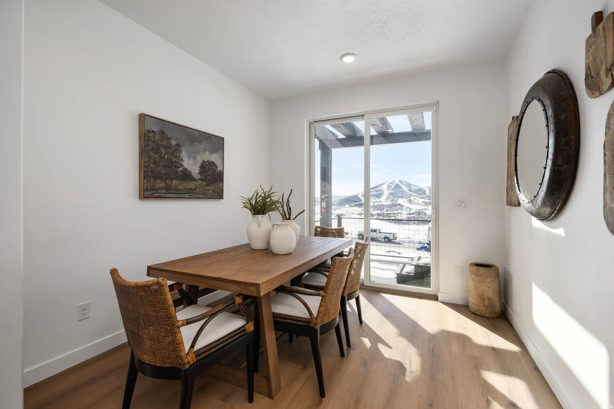 Seamless flow from kitchen to dining makes hosting dinners (and daily life) a breeze. *model home