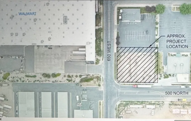 Aerial View Between Walmart and Home Depot