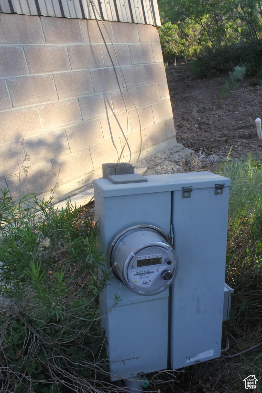 Exterior view of electric meter
