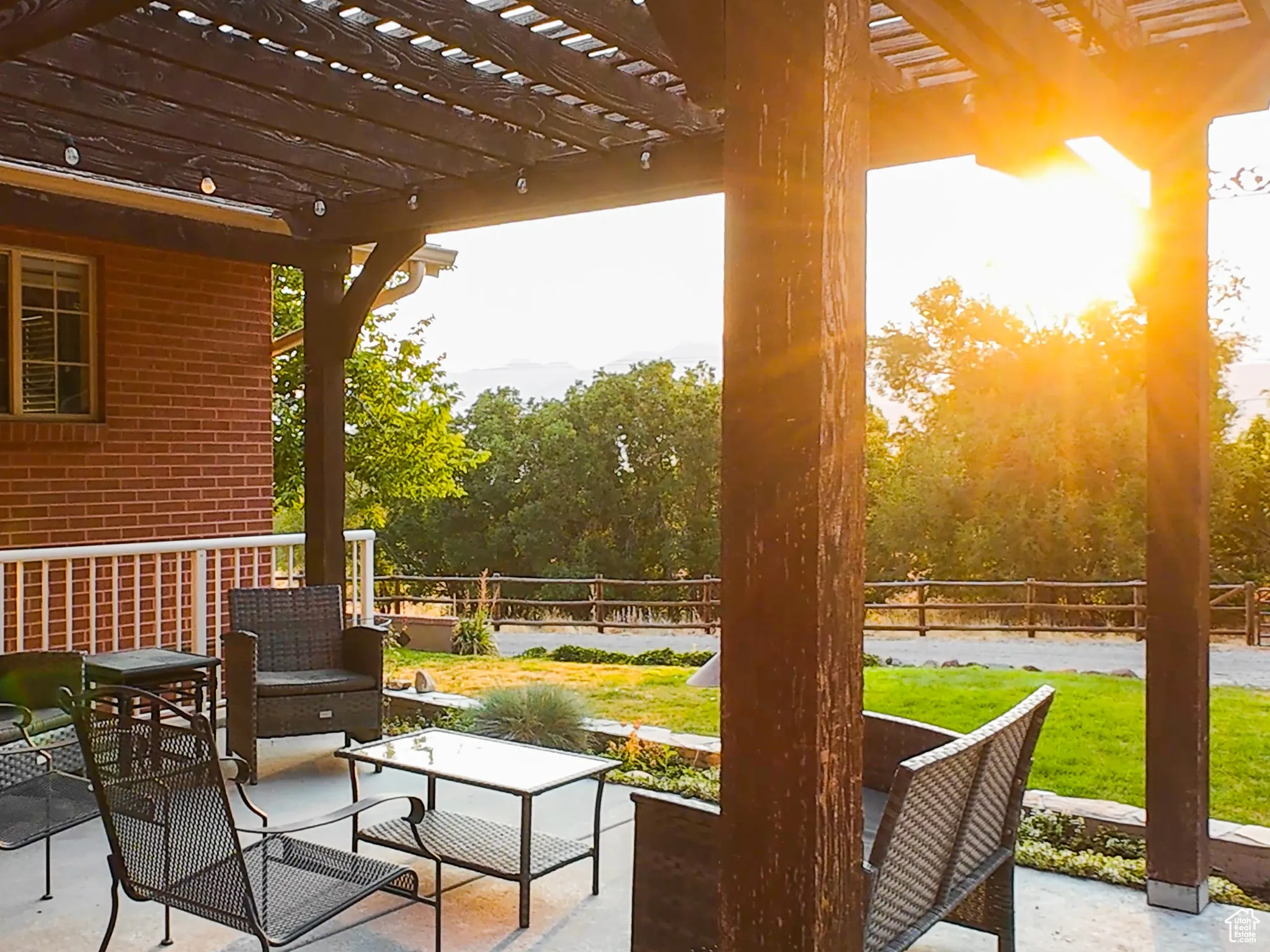 View from the patio