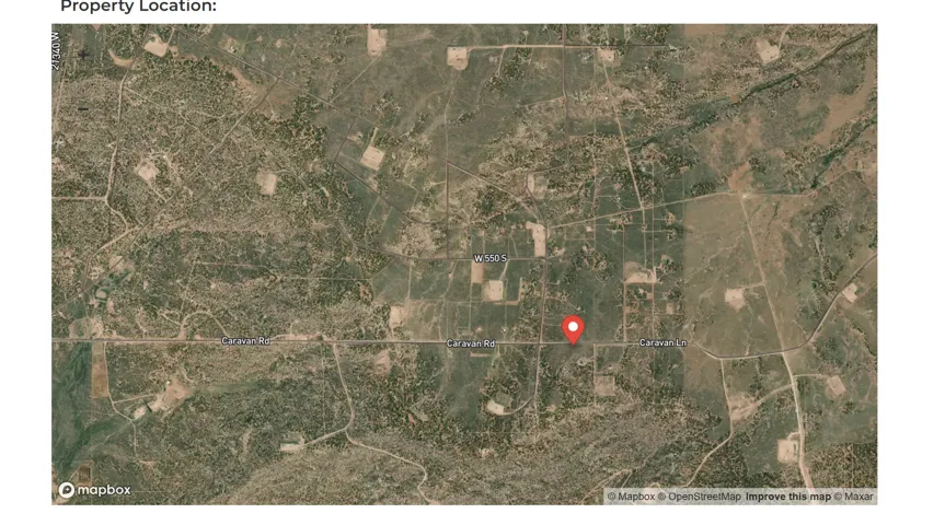 Aerial overview of property's location
