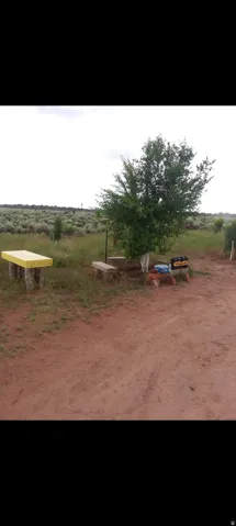 View of yard with a view of countryside