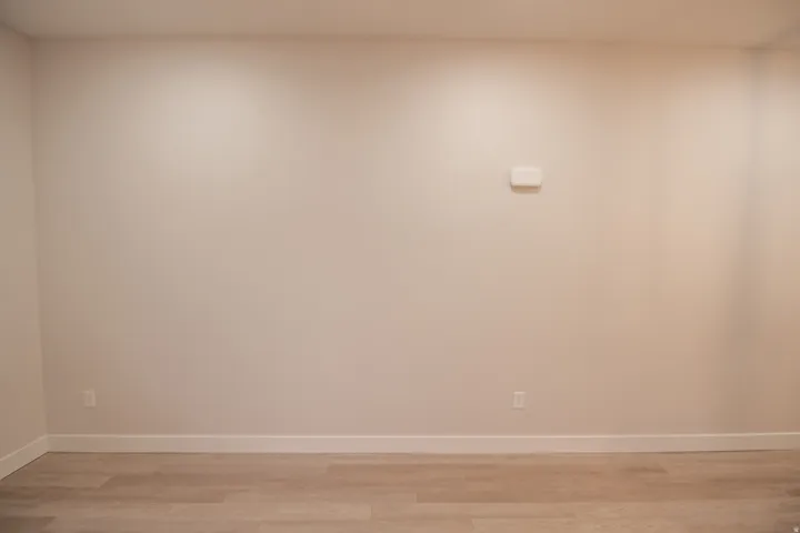 Empty room featuring light wood-style floors