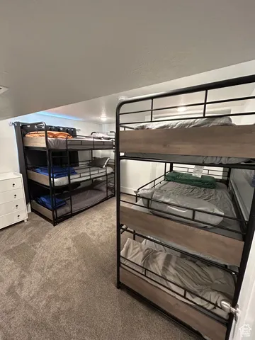 Unfurnished bedroom featuring carpet flooring