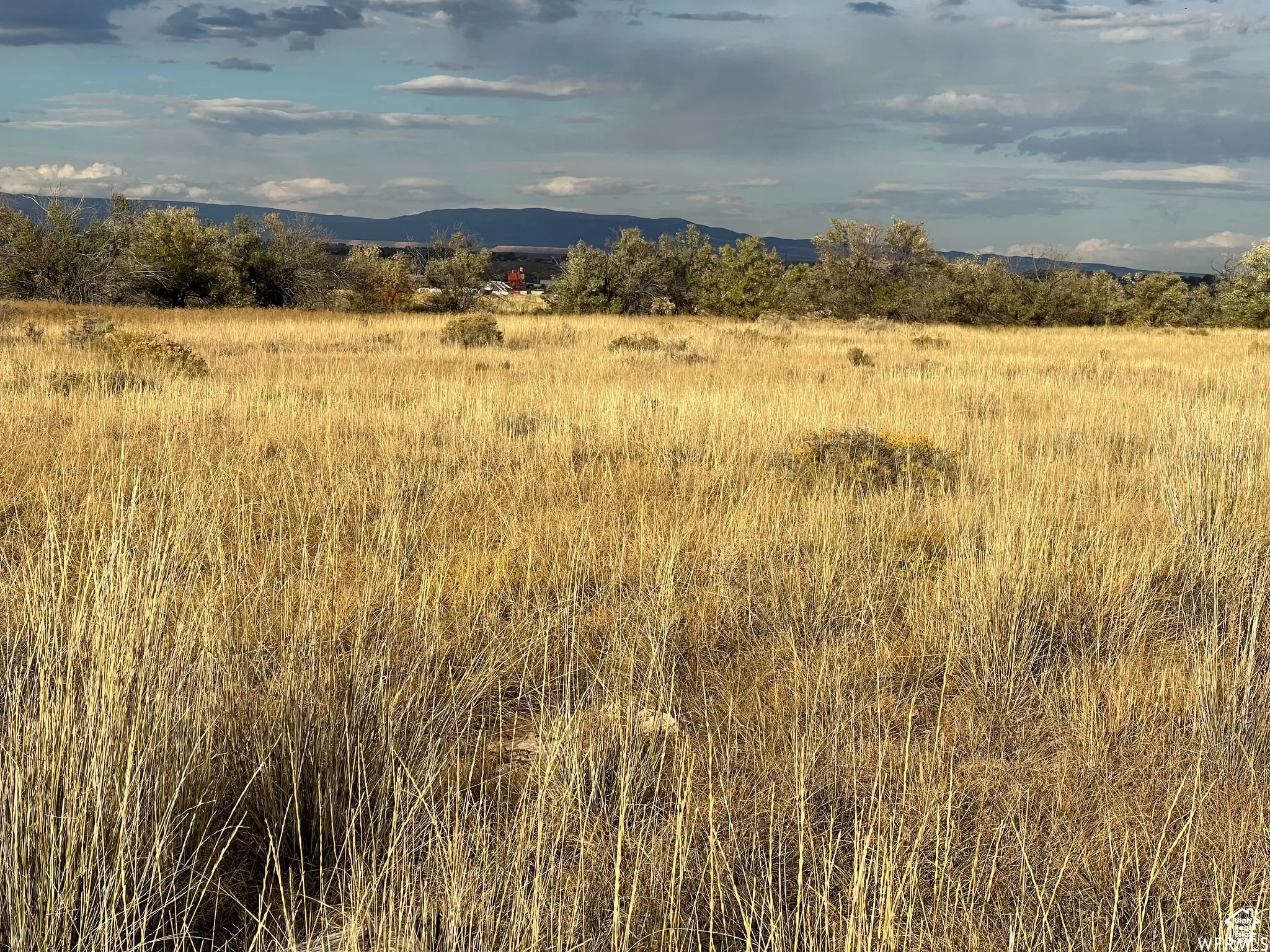 Mountain view with rural landscape