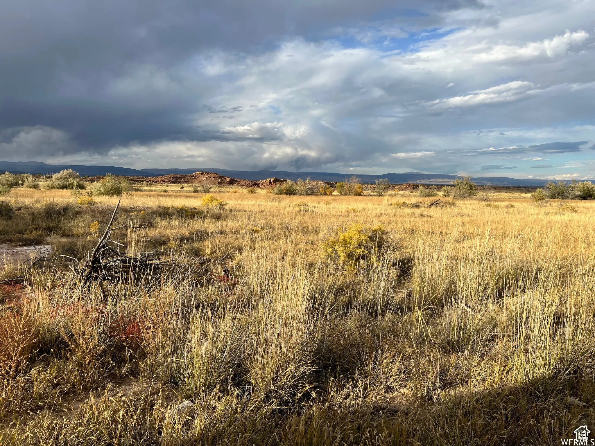 Mountain view with rural landscape