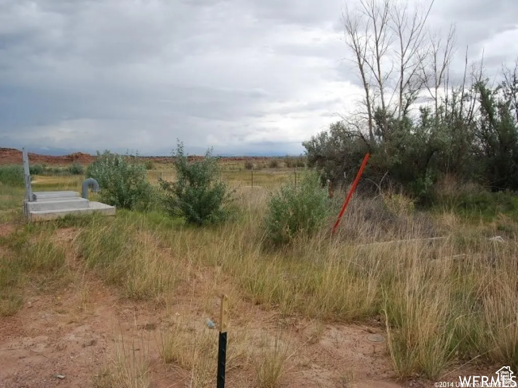 View of yard with a view of countryside