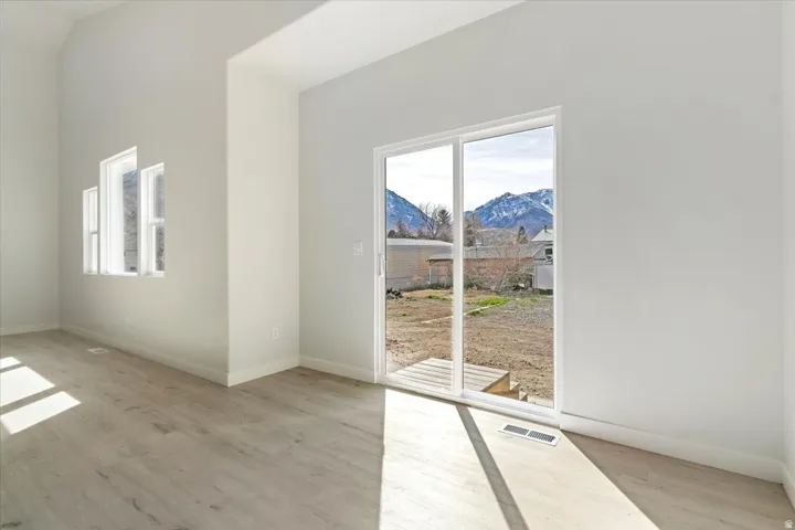 Dining Area Looking Out to Backyard and Gorgeous Mountain Views.