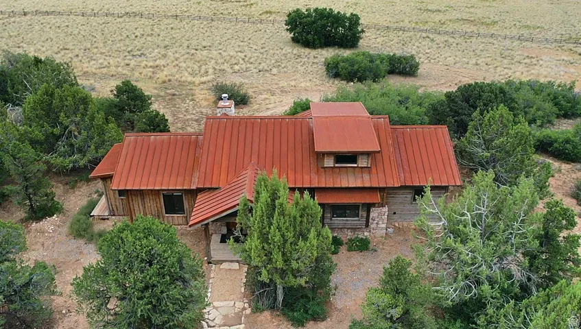 View from above of property