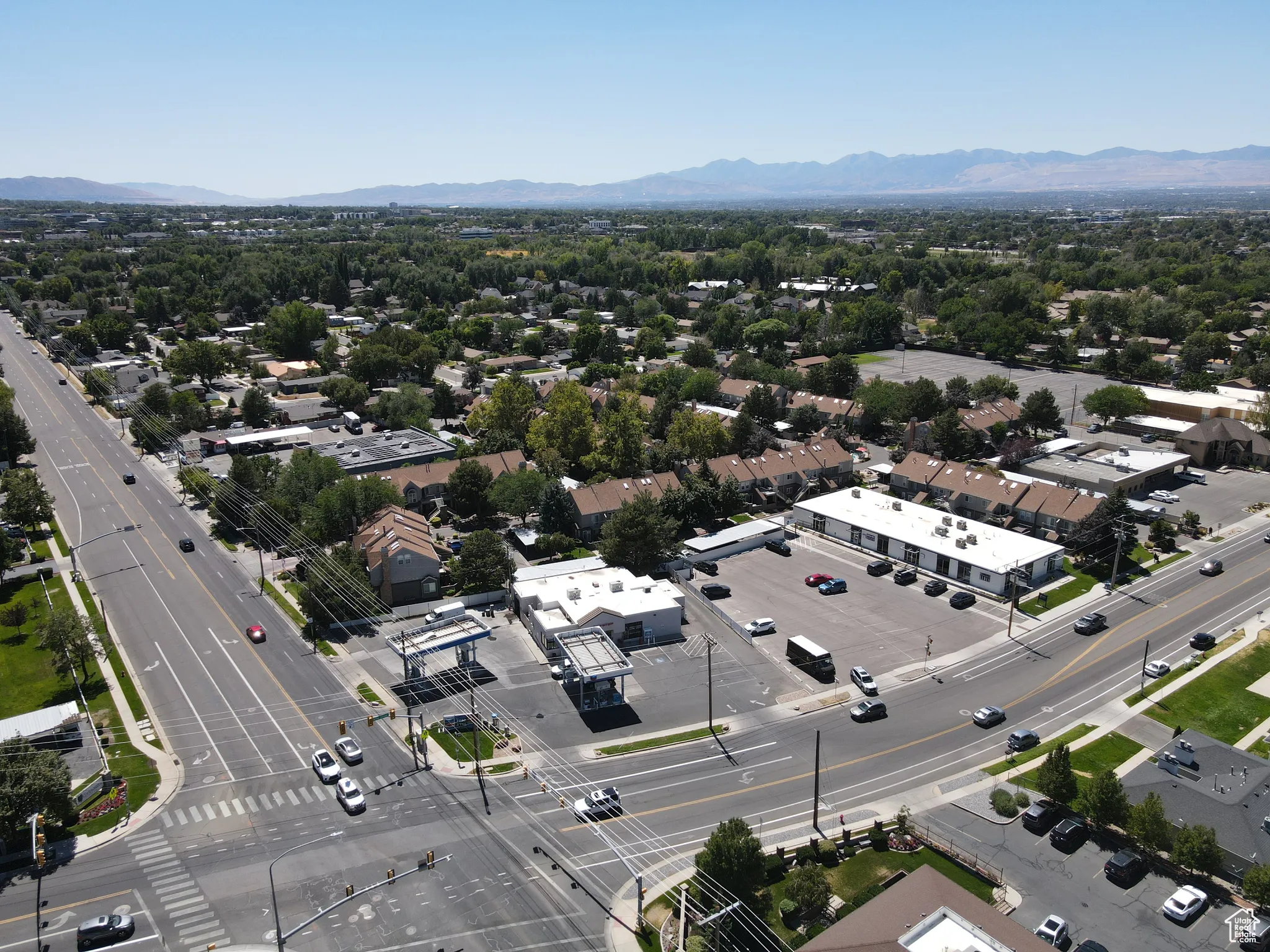 Drone / aerial view of mountains