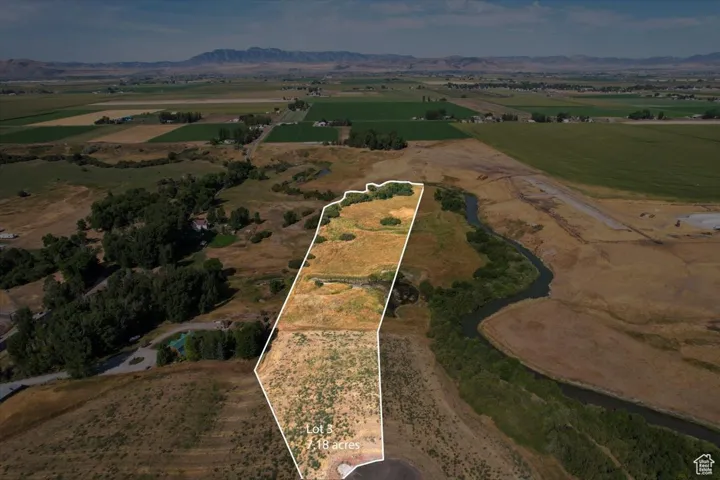 View of property location featuring rural landscape and property boundaries highlighted