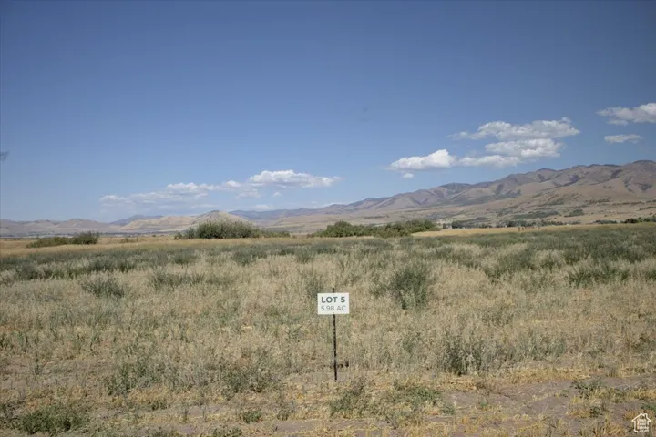 View of mountain background with rural landscape