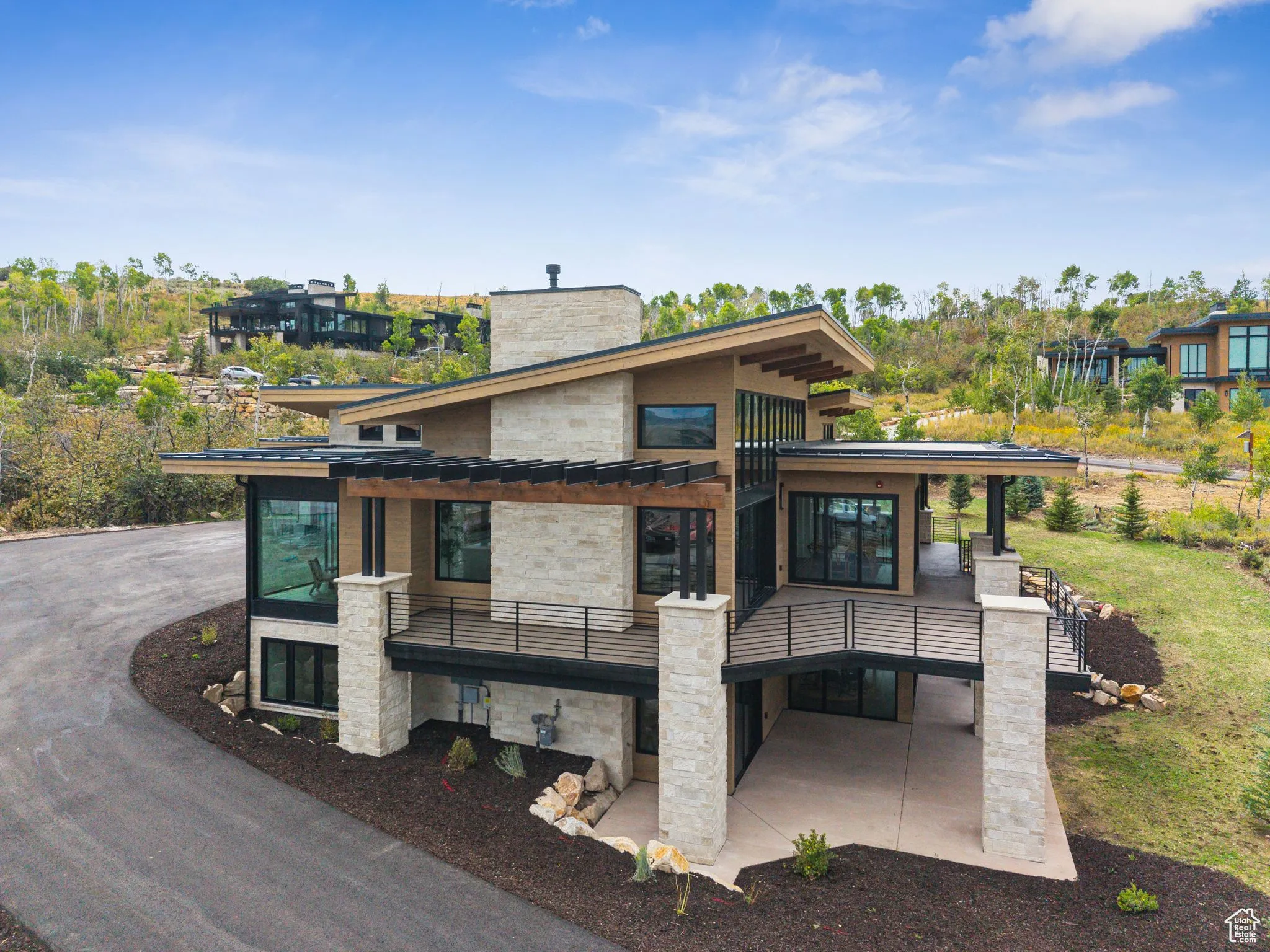 View of front facade featuring a patio