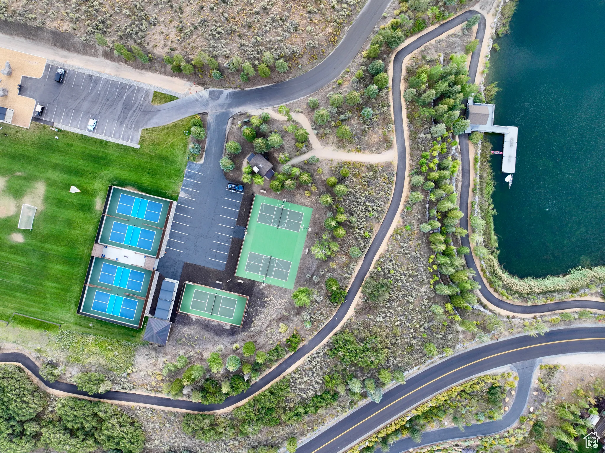 Aerial overview of property's location