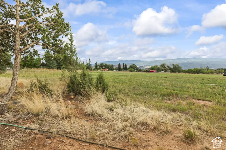 View of undeveloped land featuring rural landscape and a mountainous background