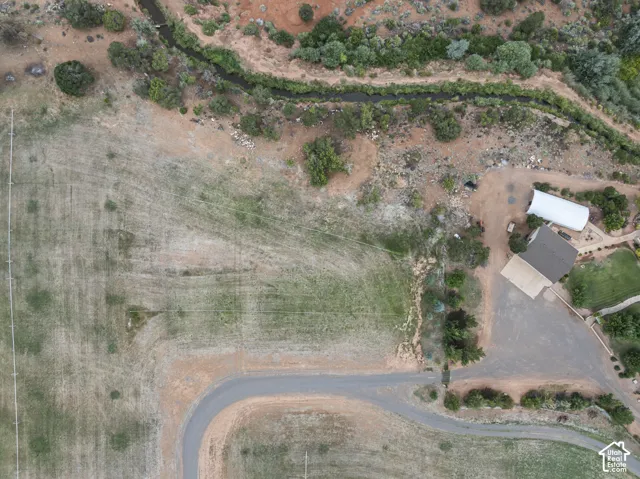 Aerial view of property's location featuring rural landscape