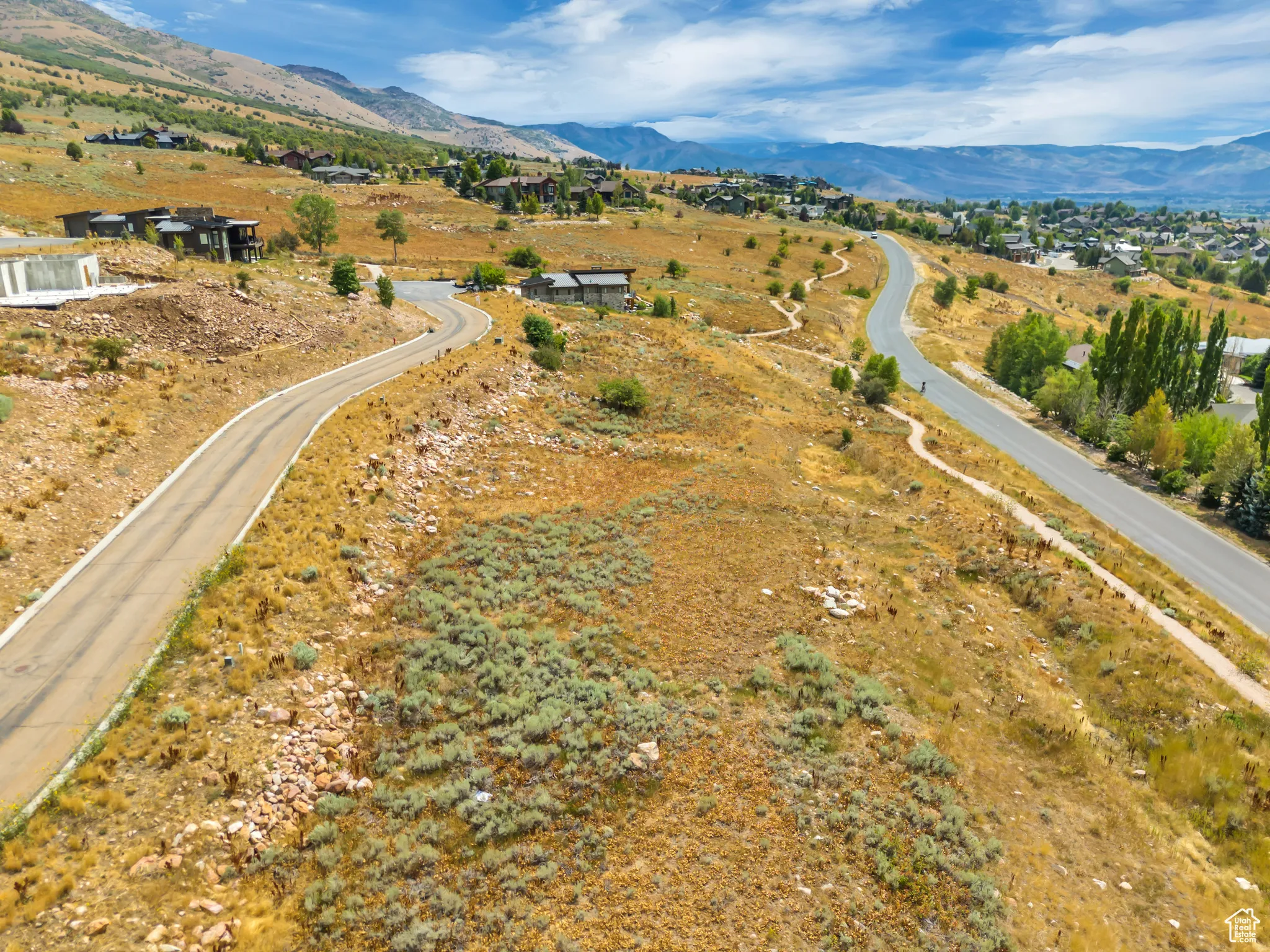 Aerial view of mountains